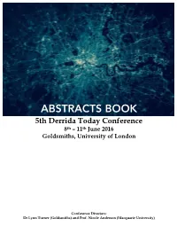 Abstract Booklet 2016