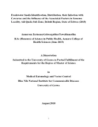 Freshwater Snails Identification, Distribution, Their Infection With
