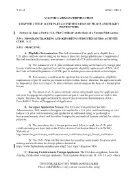 Issue a Part 61 U.S. Pilot Certificate on the Basis of a Foreign Pilot License