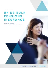 Uk Db Bulk Pensions Insurance