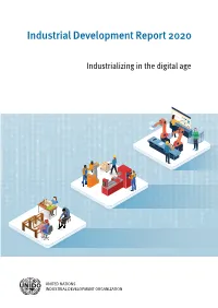 Industrial Development Report 2020 Report Development Industrial