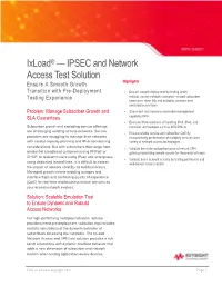 Ixload® — IPSEC and Network Access Test Solution