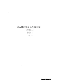 Statistisk Årbog 1923