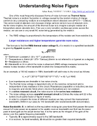 Understanding Noise Figure