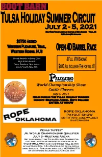 2021 Summer Circuit Showbill
