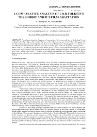 A Comparative Analysis of J.R.R Tolkien's the Hobbit