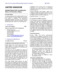 Section II: Summary of the Periodic Report on the State of Conservation