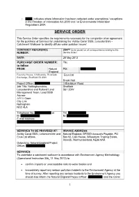 Service Order