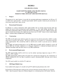 Section 3 Led Specifications Light Emitting Diode (Led