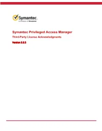Third-Party License Acknowledgments
