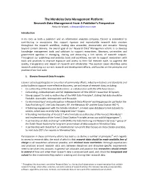 Anita De Waard, A.Dewaard@Elsevier.Com