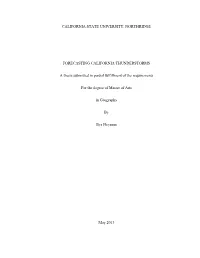 CALIFORNIA STATE UNIVERSITY, NORTHRIDGE FORECASTING CALIFORNIA THUNDERSTORMS a Thesis Submitted in Partial Fulfillment of the Re