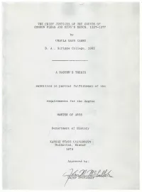 Chief Justices of the Courts of Commmon Pleas and King's Bench