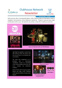 Clubhouse Network Newsletter Issue