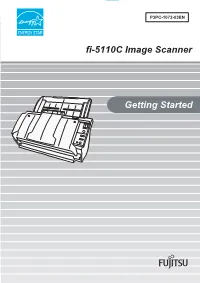 Getting Started Fi-5110C Image Scanner