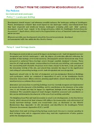 EXTRACT from the CUDDINGTON NEIGHBOURHOOD PLAN the Policies Environment and Landscape Policy 1 - Landscape Setting