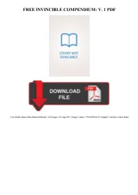 Free Invincible Compendium: V. 1 Pdf
