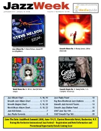 Jazzweek with Airplay Data Powered by Jazzweek.Com • January 14, 2008 Volume 4, Number 6 • $7.95