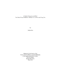 Two Serial Pieces Written in 1968 by Pierre Boulez and Isang Yun By