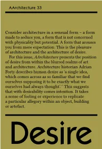 Aarchitecture 33 Consider Architecture in a Sensual Form