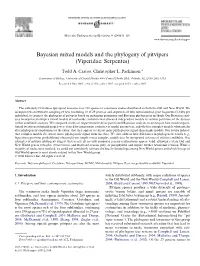 Bayesian Mixed Models and the Phylogeny of Pitvipers (Viperidae: Serpentes)