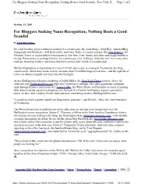 For Bloggers Seeking Name Recognition, Nothing Beats a Good Scandal - New York Ti