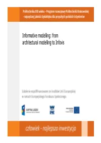 Informative Modelling: from Architectural Modelling to Infovis