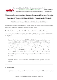 Molecular Properties of the Valence Isomers of Diazines: Density Functional Theory (DFT) and Møller Plesset (Mp2) Methods