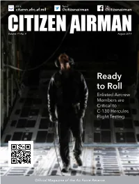 Ready to Roll Enlisted Aircrew Members Are Critical to C-130 Hercules Flight Testing