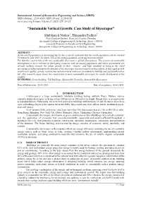 “Sustainable Vertical Growth: Case Study of Skyscraper”