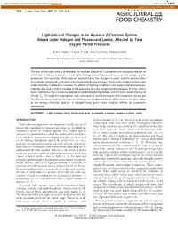 Light-Induced Changes in an Aqueous Β-Carotene