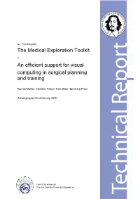 An Efficient Support for Visual Computing in Surgical Planning and Training
