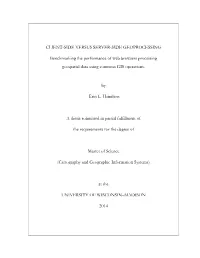 Client-Side Versus Server-Side Geoprocessing