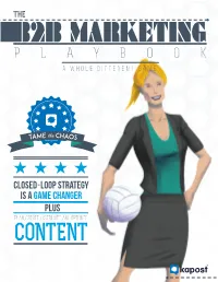 B2b Marketing Playbook X2 Index