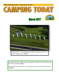 Airstream Ranch” ‐ Row of Par�Ally Buried Airstreams Built in 2004 Oﬀ I‐4 in Tampa Is Being Torn Down
