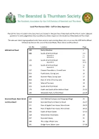 Call for Sites Appraisal