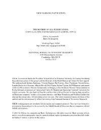Capital Flows and Reversals in Europe, 1919-32 Olivier Accominotti and Barry Eichengreen NBER Working Paper No