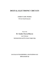 Digital Electronic Circuits