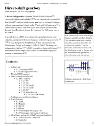 Directshift Gearbox