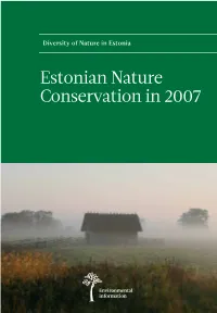 Estonian Nature Conservation in 2007