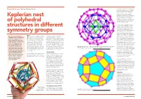 Keplerian Nest of Polyhedral Structures in Different Symmetry Groups