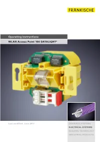 Operating Instructions WLAN Access Point 100 DATALIGHT®