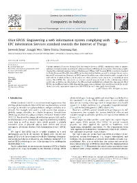 Oliot EPCIS: Engineering a Web Information System Complying With