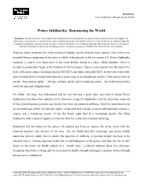 Prince Siddhartha: Renouncing the World