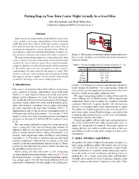 Putting Bugs in Your Data Center Might Actually Be a Good Idea Alon Rashelbach and Mark Silberstein {Alonrs@Campus,Mark@Ee}.Technion.Ac.Il