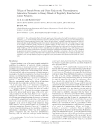 Effects of Branch Points and Chain Ends on the Thermodynamic Interaction Parameter in Binary Blends of Regularly Branched and Linear Polymers