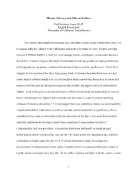 Humor, Literacy and Trauma in Chicano Culture