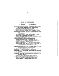 List of Members