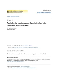 Mapping a Space-Character Interface in the Narratives of Spain's Generation X