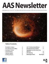 Table of Contents